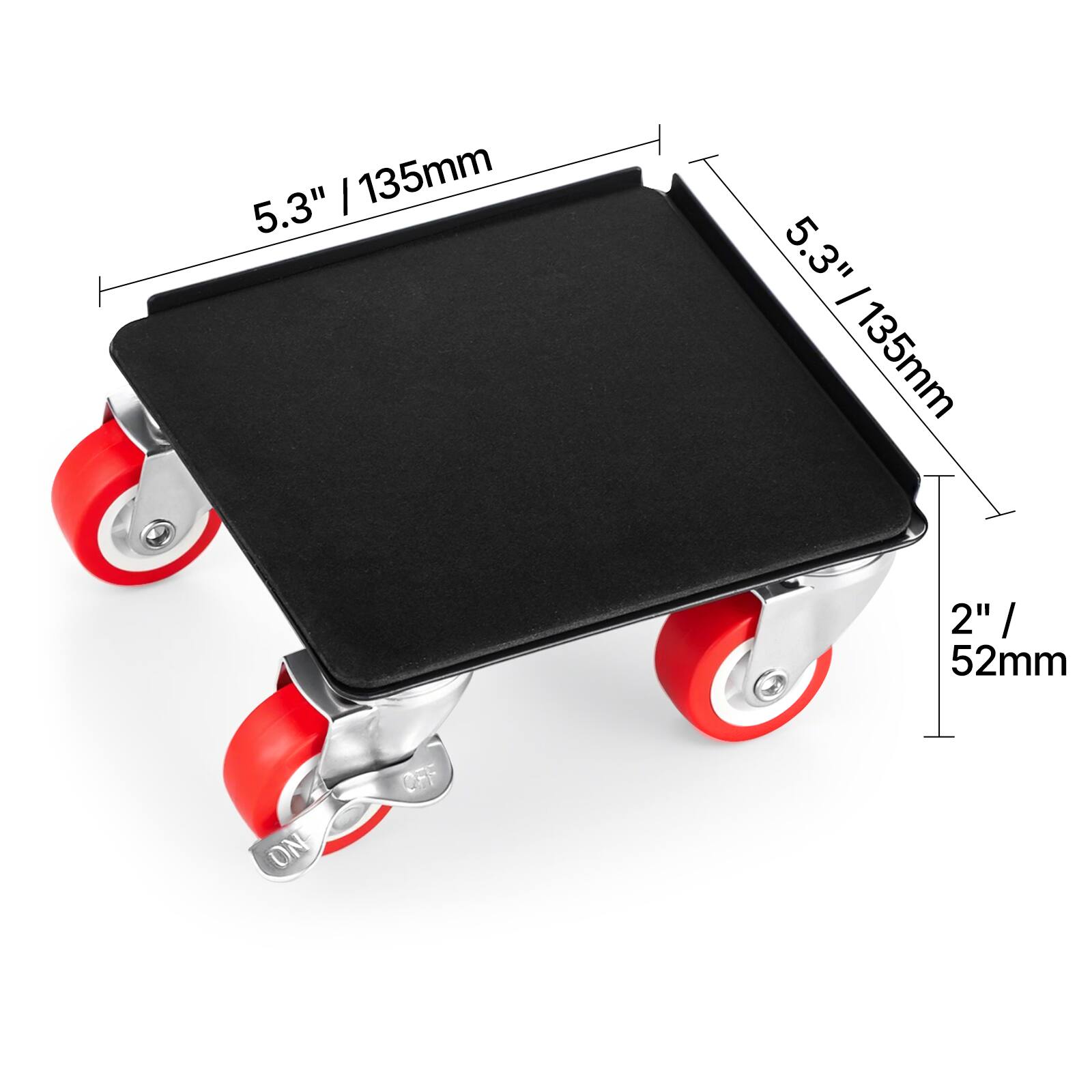 5.3" / 135mm  
5.3" / 135mm  
2" / 52mm  
ON  
OFF