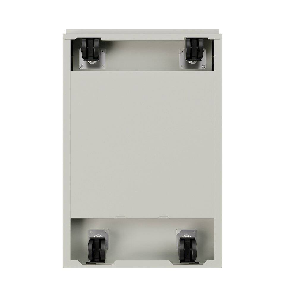 Alt View 5. Hirsh - Hirsh 23" Deep Mobile Pedestal File Cabinet 3 Drawer Box-Box-File, Light Gray - Gray.