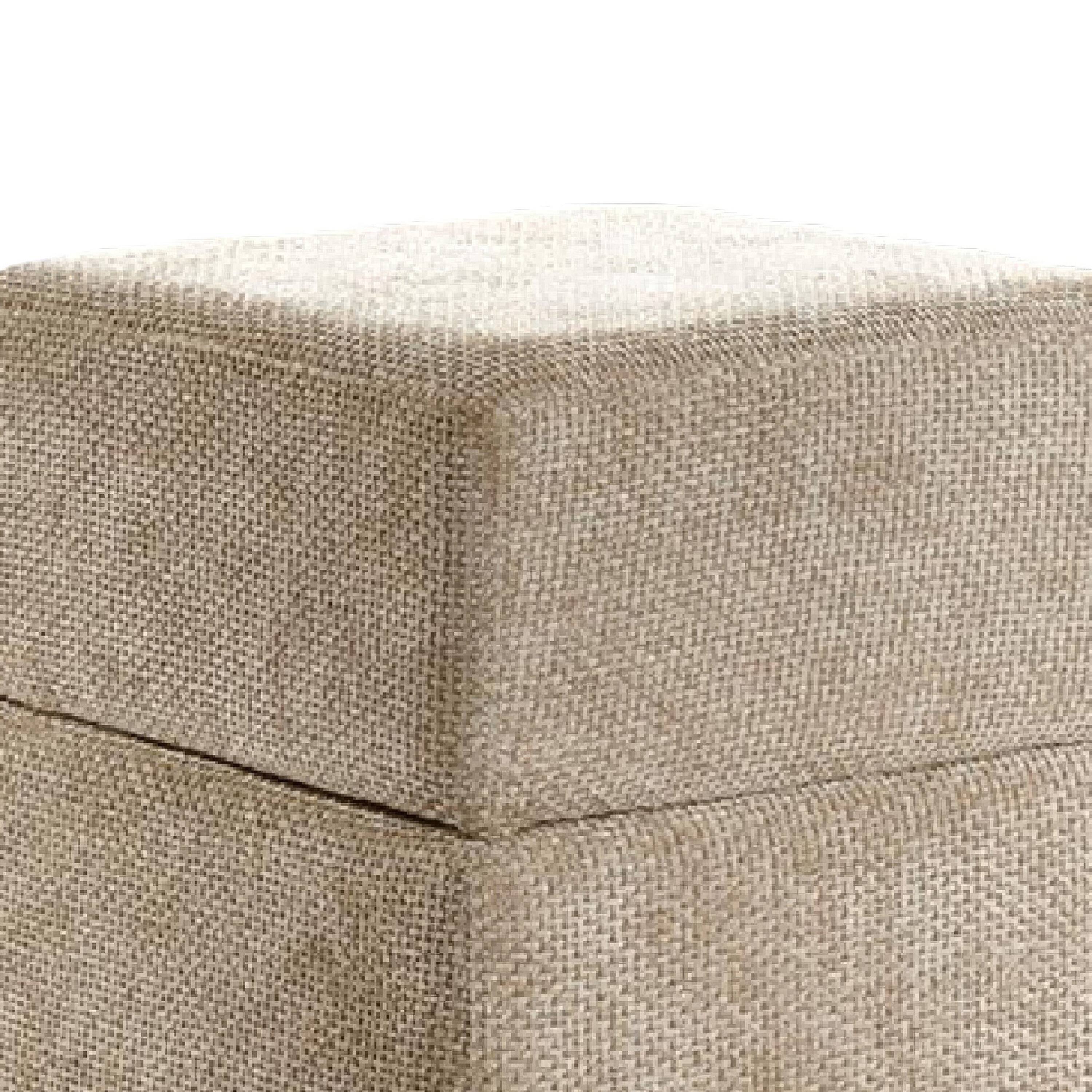 Alt View 1. Manhattan Lane - Kris Ottoman Stool with Hidden Storage,  Base,   Chenille - Silver Gray, Gold.