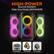 HIGH-POWER
Sound System
Take Your Music ANYWHERE
Dual Speaker
6.5" Woofer
2+2" Tweeter