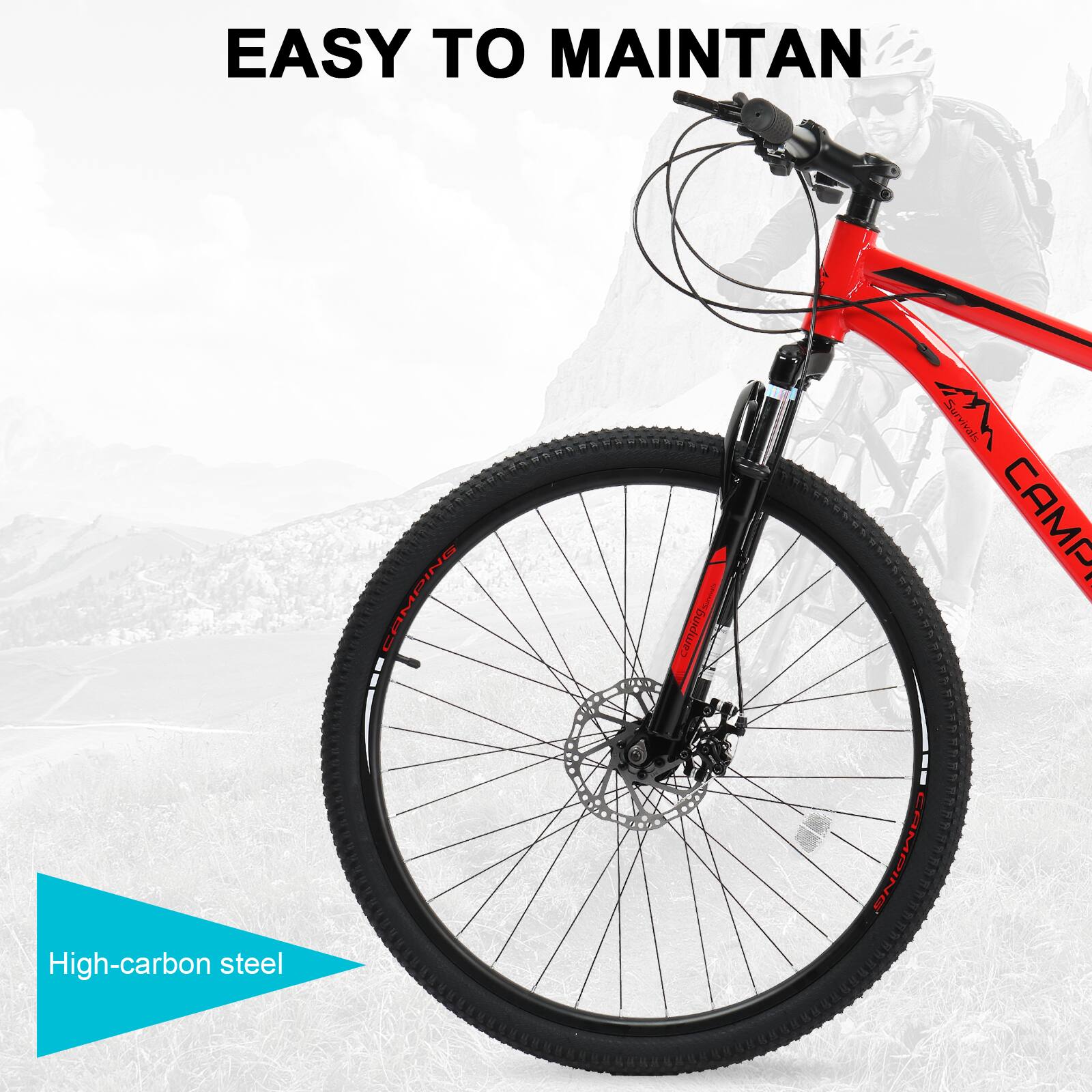 EASY TO MAINTAIN

High-carbon steel