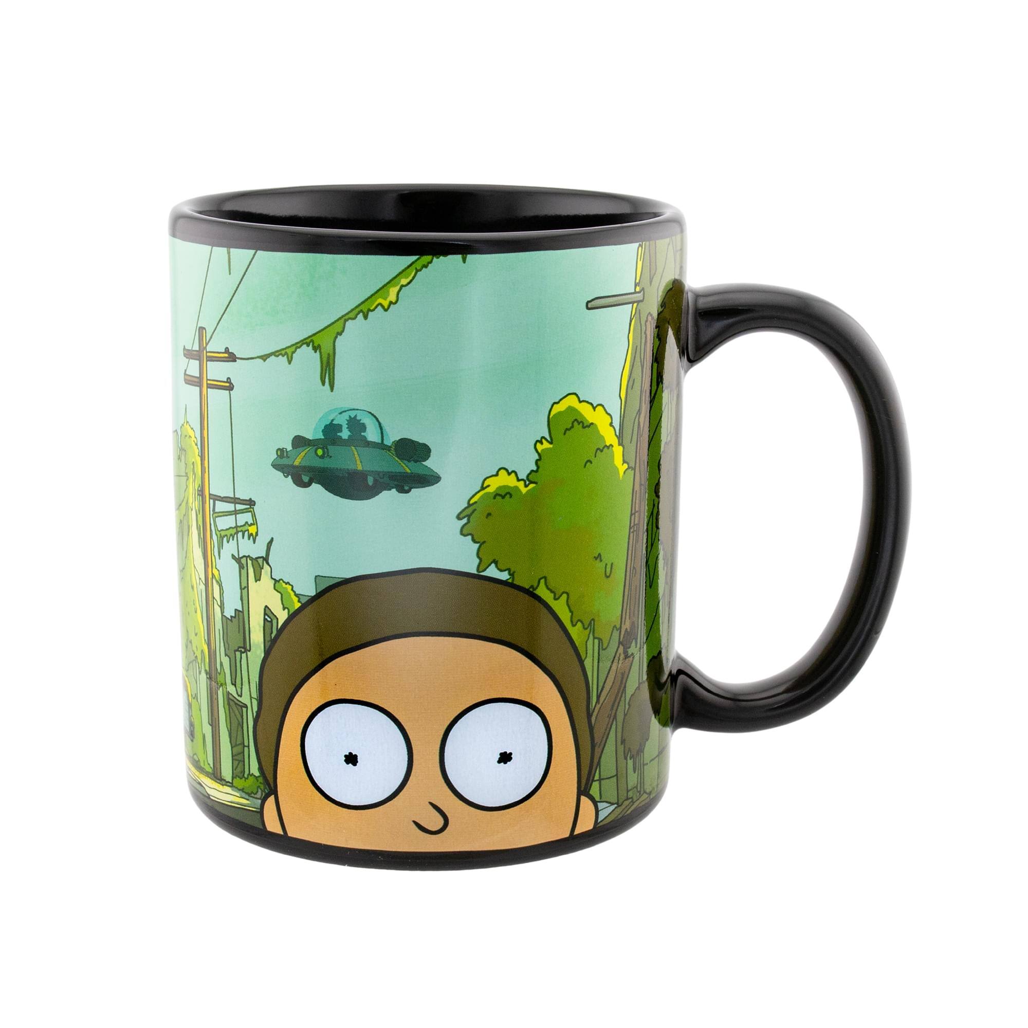 Alt View 10. Just Funky - Rick and Morty Post-Apocolyptic 20 Ounce Coffee Mug - Black.