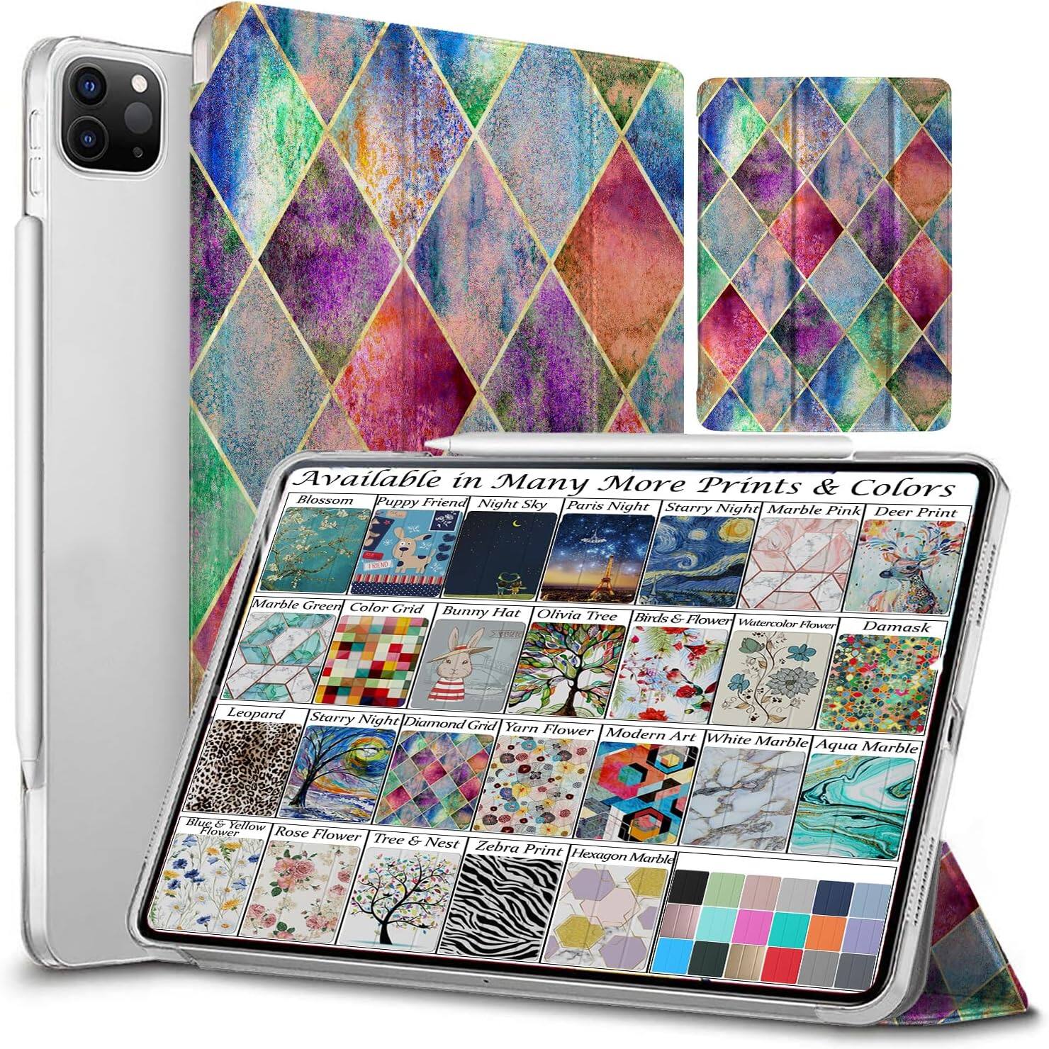Available in Many More Prints & Colors

- Blossom
- Puppy Friend
- Night Sky
- Paris Night
- Starry Night
- Marble Pink
- Deer Print

- Marble Green
- Color Grid
- Bunny Hat
- Olivia Tree
- Birds & Flower
- Watercolor Flower
- Damask

- Leopard
- Starry Night
- Diamond Grid
- Yarn Flower
- Modern Art
- White Marble
- Aqua Marble

- Blue & Yellow
- Rose Flower
- Tree & Nest
- Zebra Print
- Hexagon Marble
