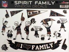 Rico Industries - St. Louis Football Rams Spirit Family Car Window Decals - Multi