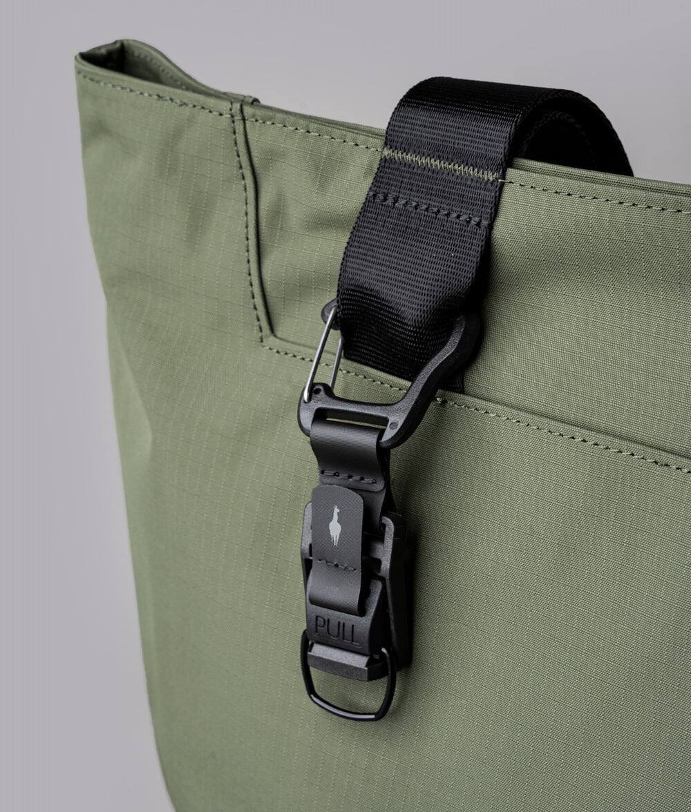 Alt View 8. ALPAKA - Elements Tote 20L Laptop Tote Bag with Padded 16" Sleeve,Open Top with Magnetic Closure - Green Axoflux 210D.