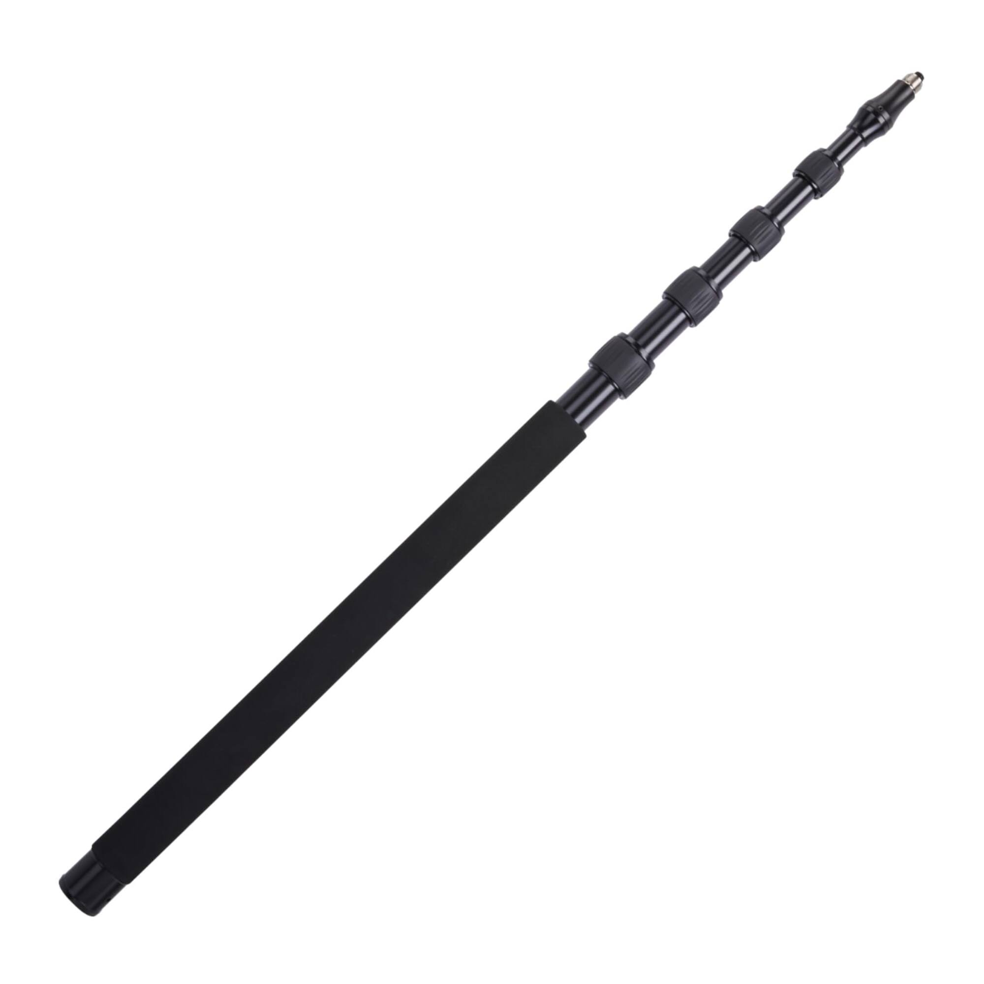 Front. Lyxpro - Boom Mic Pole, 5 Section Stretchable Shotgun Mic Pole Extends 2.4’ - 9.25’.