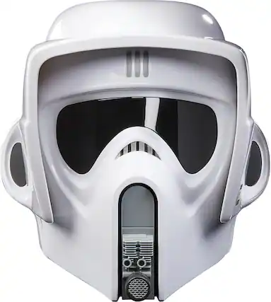 Front. Hasbro - Hasbro Collectibles - Star Wars The Black Series - Scout Trooper Premium Electronic Roleplay Helmet - Collectibles - Multicolor.