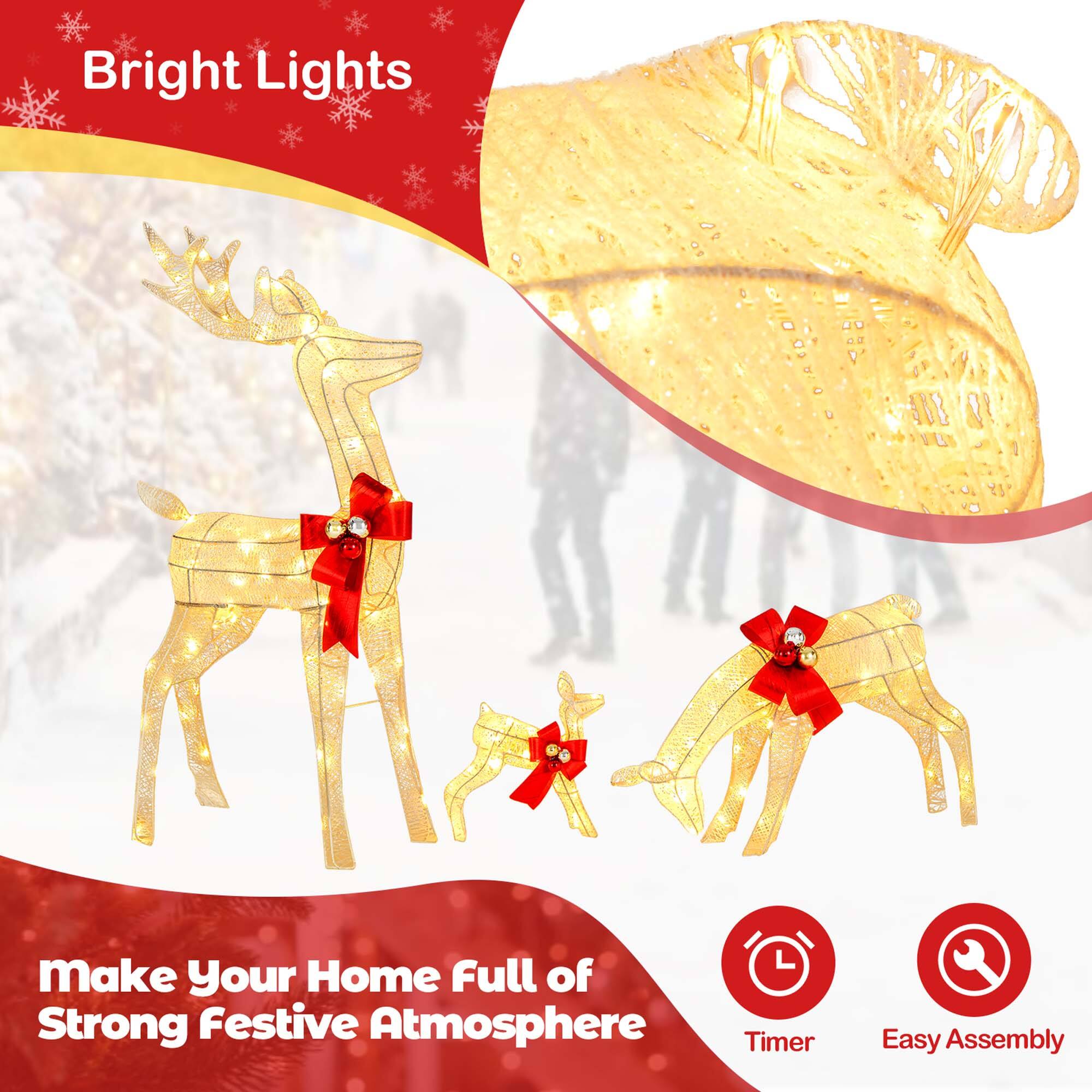 Bright Lights make Your Home Full of Strong Festive Atmosphere Timer Easy Assembly