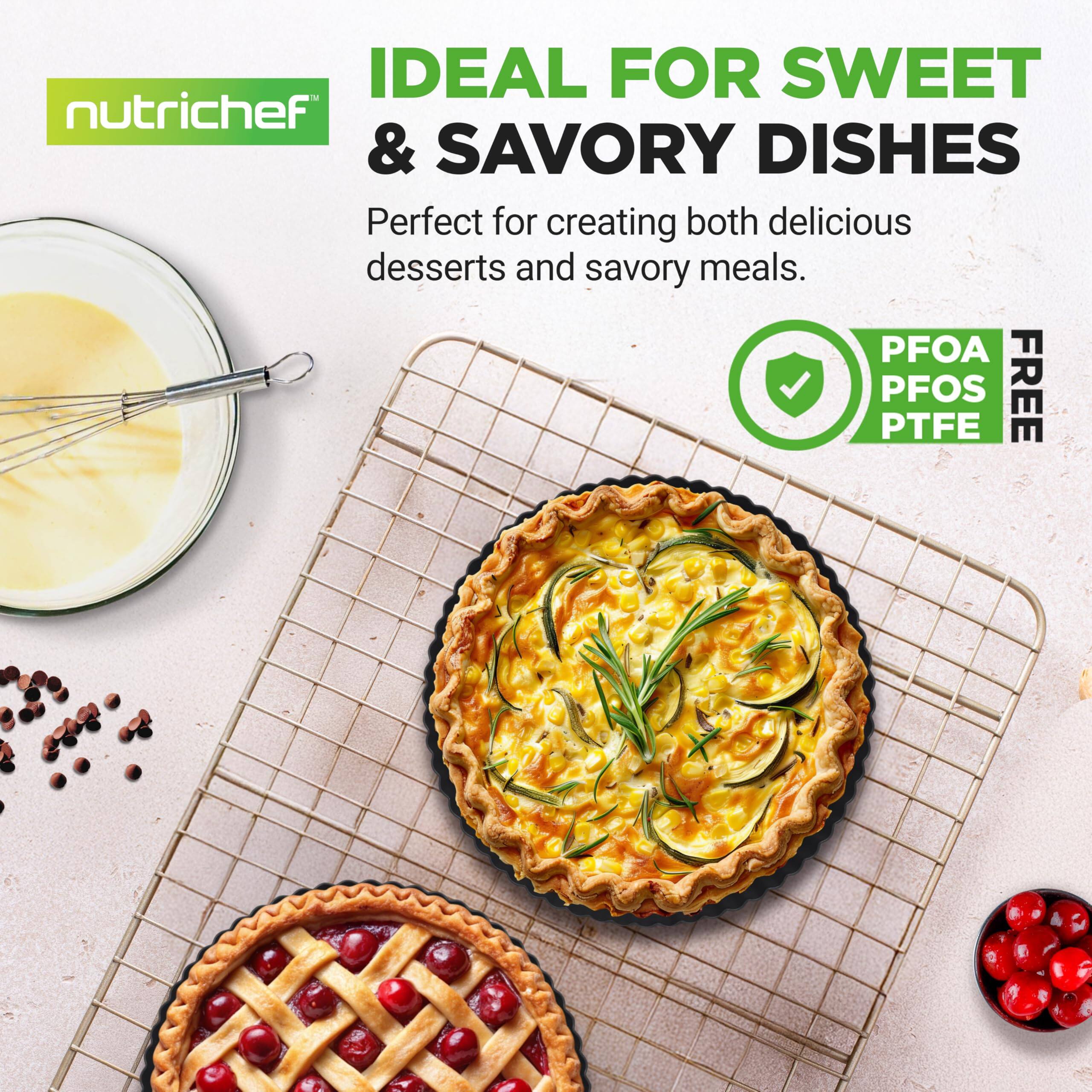 IDEAL FOR SWEET & SAVORY DISHES  
Perfect for creating both delicious desserts and savory meals.  
PFOA PTFE PFOS FREE