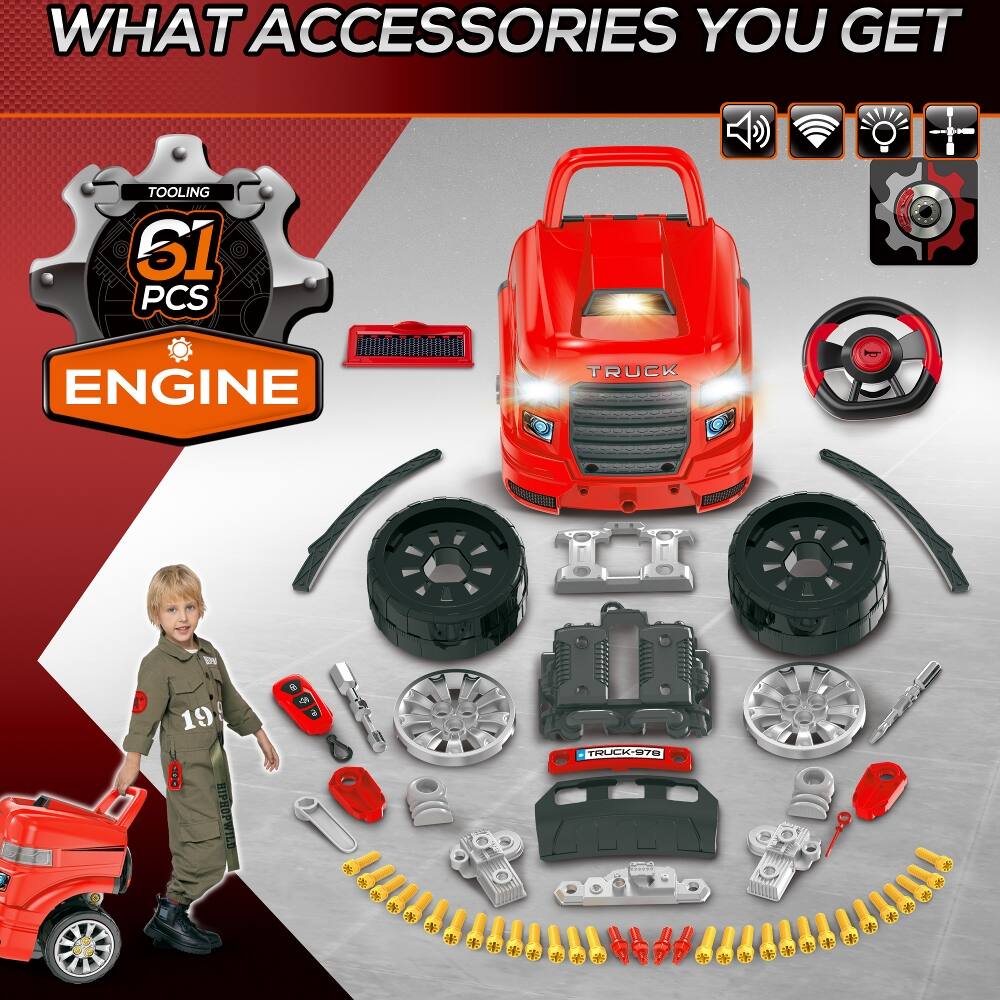 WHAT ACCESSORIES YOU GET

TOOLING 61 PCS
ENGINE
TRUCK

19 HIPHOPWILD

TRUCK-978 mement.com
