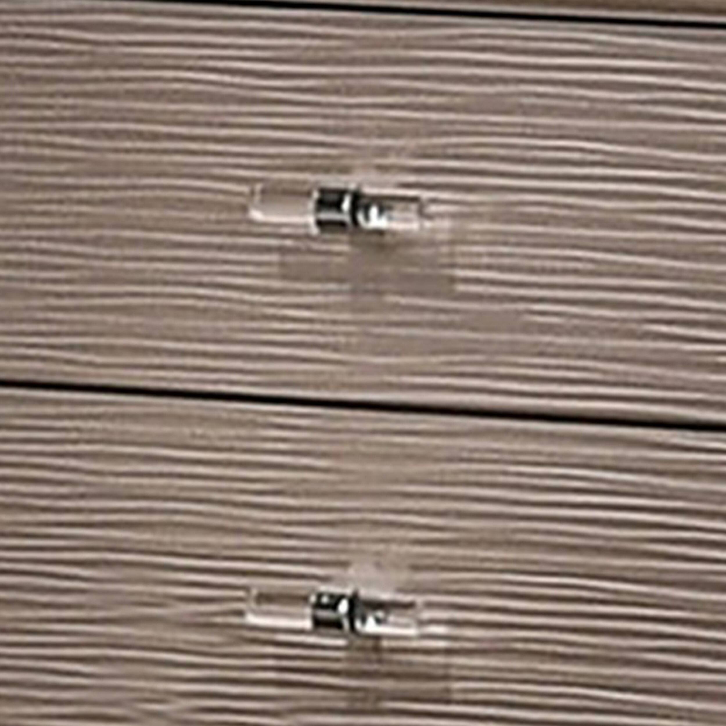 Alt View 2. Manhattan Lane - Jisoo 24 Inch Nightstand, 2 Drawers, Textured Drawer Panels - Gold.