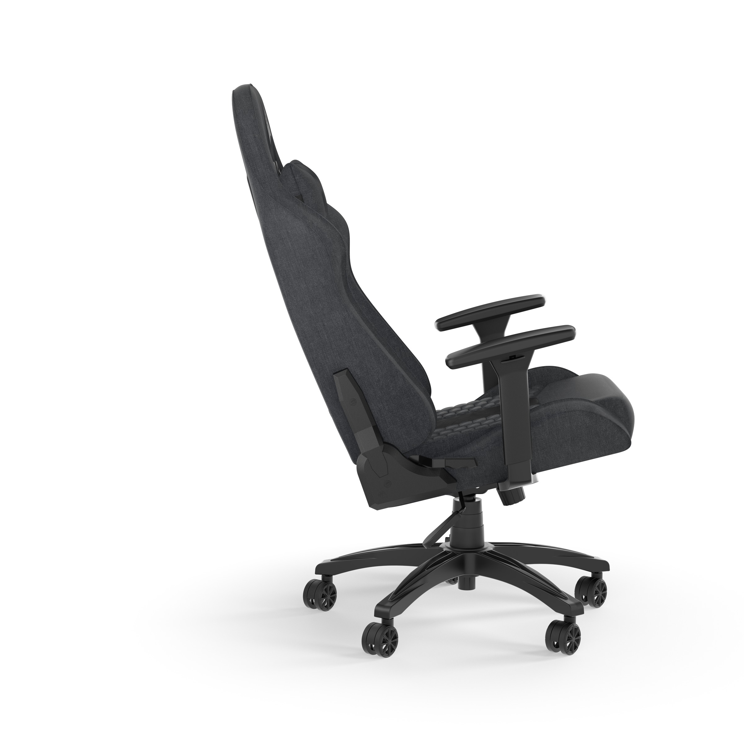Back. CORSAIR - Corsair TC100 RELAXED Gaming Chair (Fabric Grey/Black) - Grey/Black.