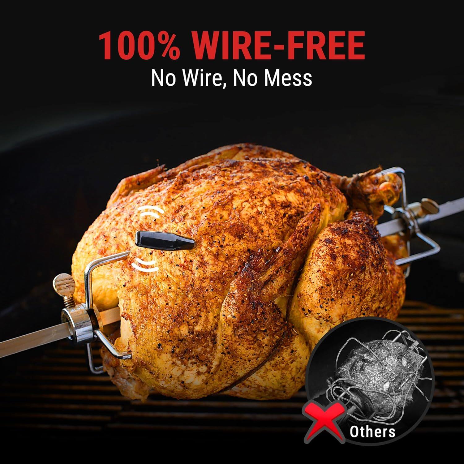 100% WIRE-FREE  
No Wire, No Mess  
Others