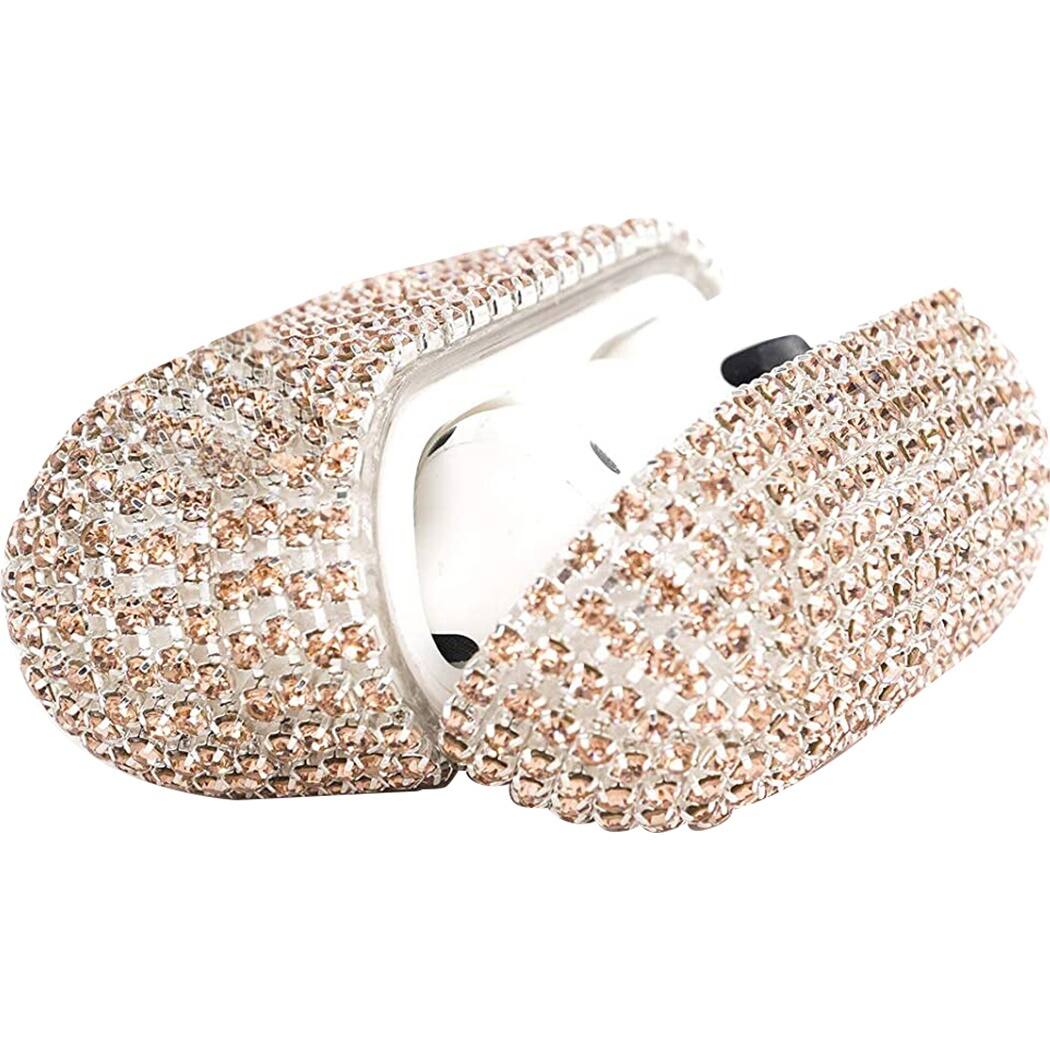 Alt View 12. SaharaCase - Rhinestone Case for Apple AirPods 3 (3rd Generation) - Gold.