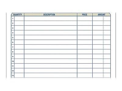 QUANTITY DESCRIPTION PRICE AMOUNT  
1  
2  
3  
4  
5  
6  
7  
8  
9  
10  
11  
12  
13