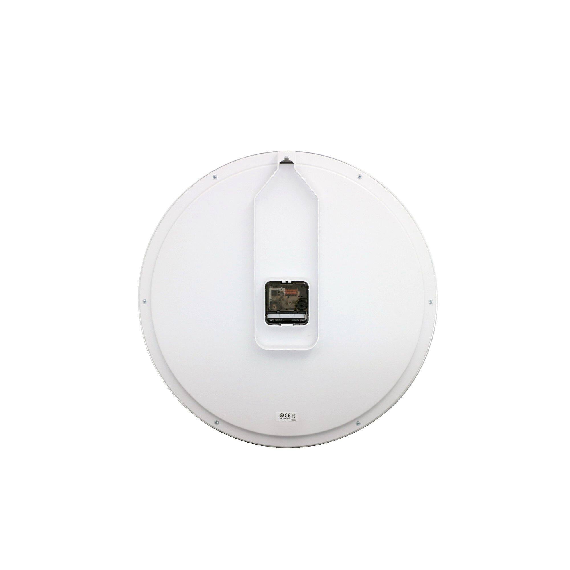 Angle. Seiko - Seiko 16" Office Classic Numbered Step Wall Clock - Silver - Silver.