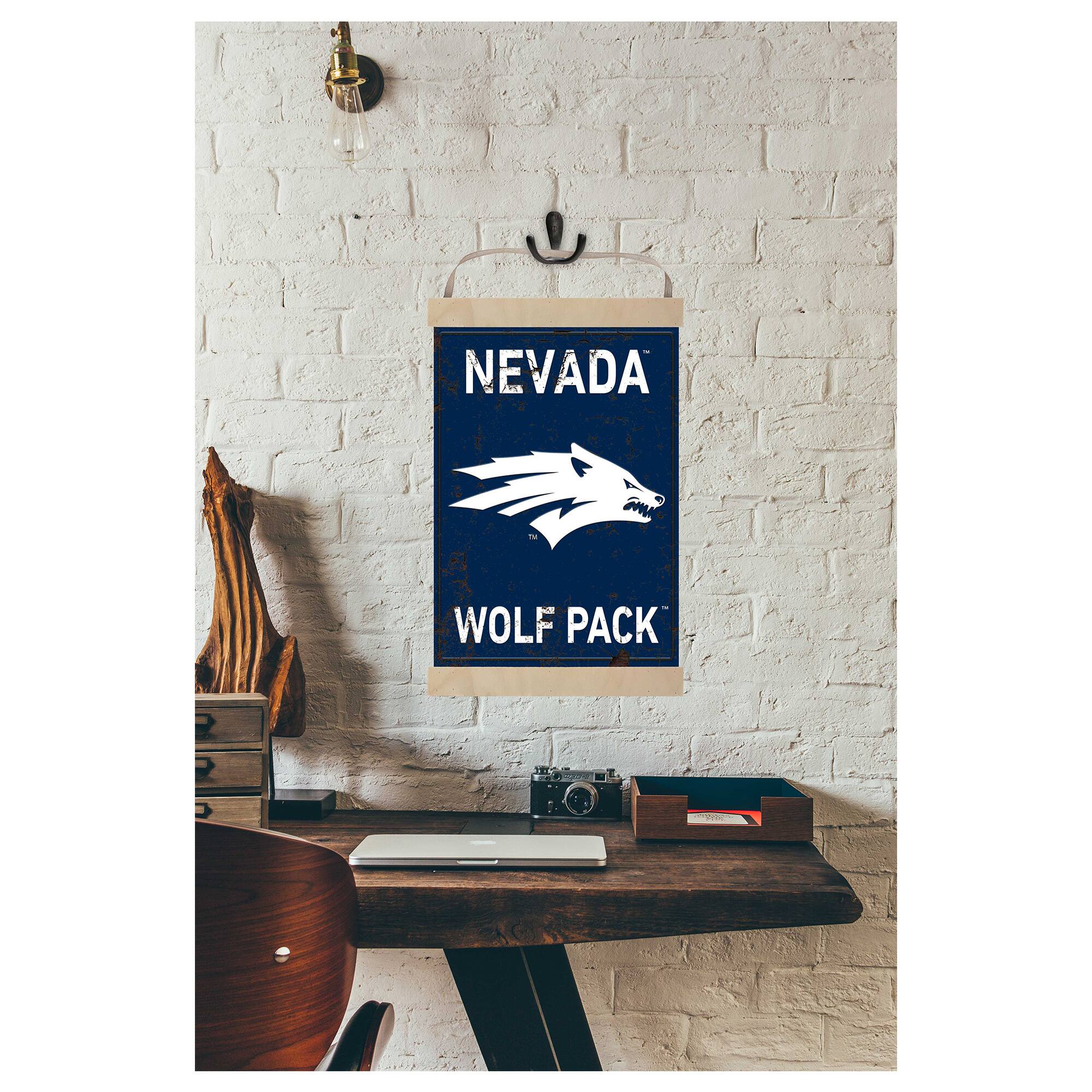 Jardine Nevada Wolf Pack Faux Rust Banner Sign Navy 4966540 - Best Buy