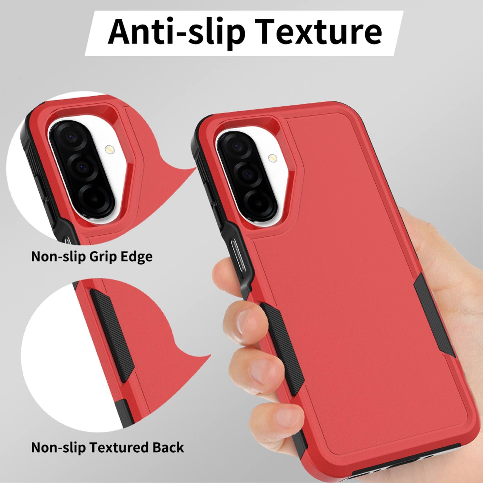 Anti-slip Texture

Non-slip Grip Edge

Non-slip Textured Back