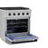 Alt View 3. Hauslane - HausPro 30 in. 4 Burners (20,000 BTU) Freestanding Gas Range Range - Matte Black.