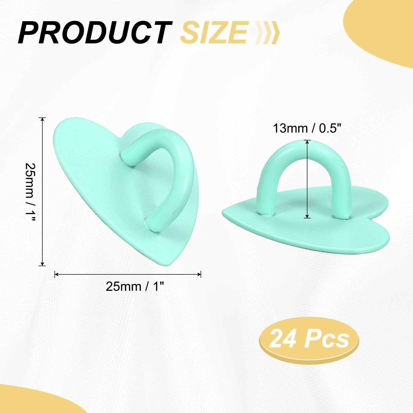 PRODUCT SIZE

13mm / 0.5"  
25mm / 1"  
25mm / 1"  
24 Pcs