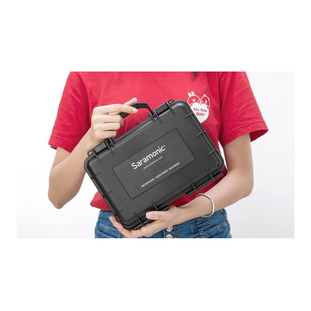 B Fill Your Heart Saramonic woww.teramonc.com RECORDER METER AUDIO MICROPHONE