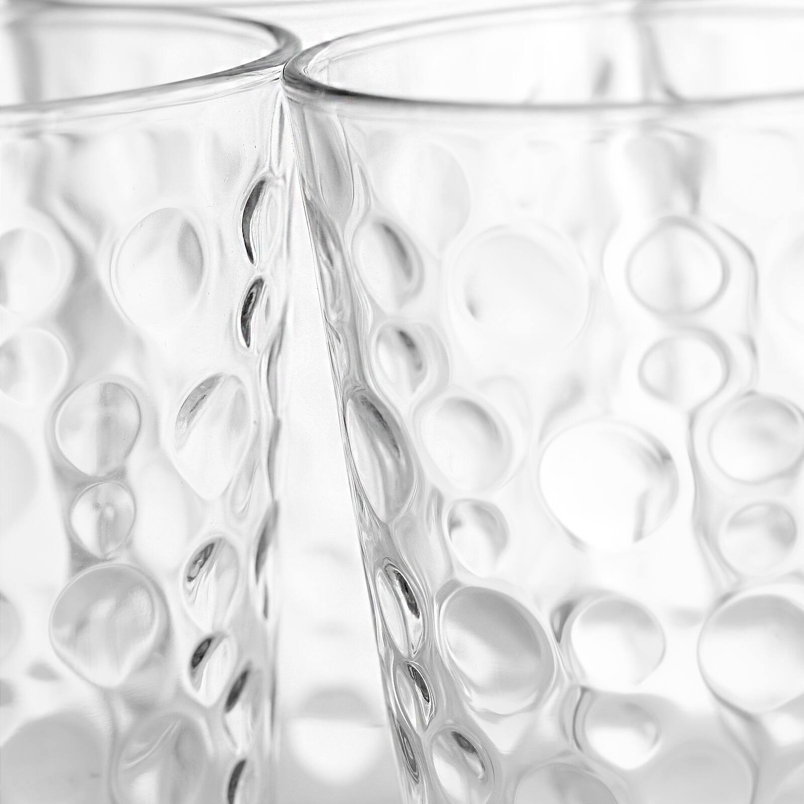 Alt View 1. Gibson - Gibson Home Great Foundations 4 Piece 16 oz. Tumbler Set in Bubble Pattern - Clear.