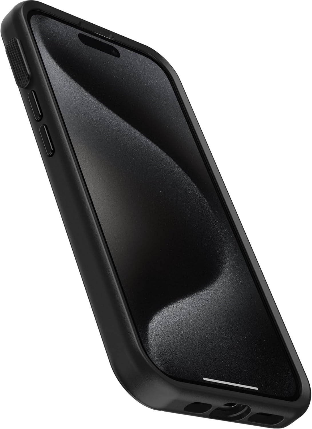 Back. OtterBox - OtterBox iPhone 15 Pro Symmetry Series with Enhanced Action Button - Black.