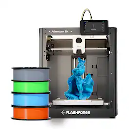 Flashforge - Adventurer 5M 3D Printer Bundle with 4× HS PLA 1kg Filaments - Black