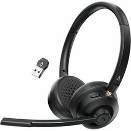 Creative Labs - Creative Chat Wireless Lightweight Wireless On-Ear Headset - Stereo - Wireless - Bluetooth - 20 Hz to 20 kHz - On-ear - Black