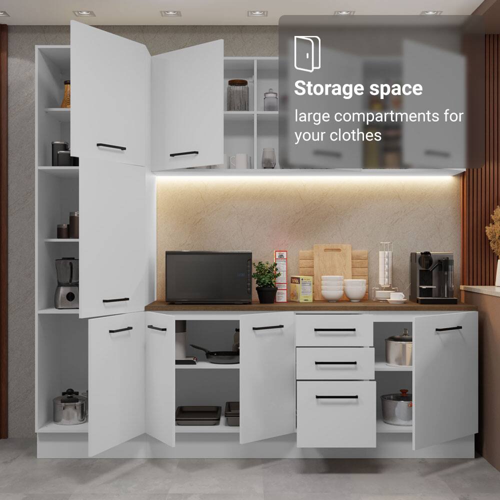 Storage space  
large compartments for your clothes