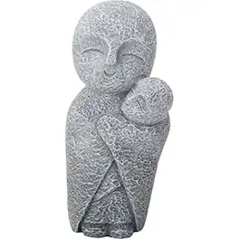 Pacific Trading - Jizo Monks Hugging Smiling Figurine Buddhism Ksitigarbha Japanese Bodhisattva