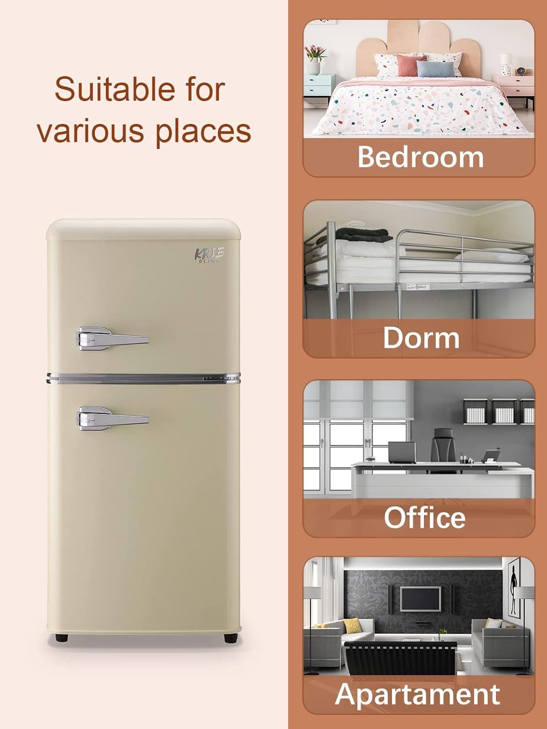 Suitable for various places

- Bedroom
- Dorm
- Office
- Apartment