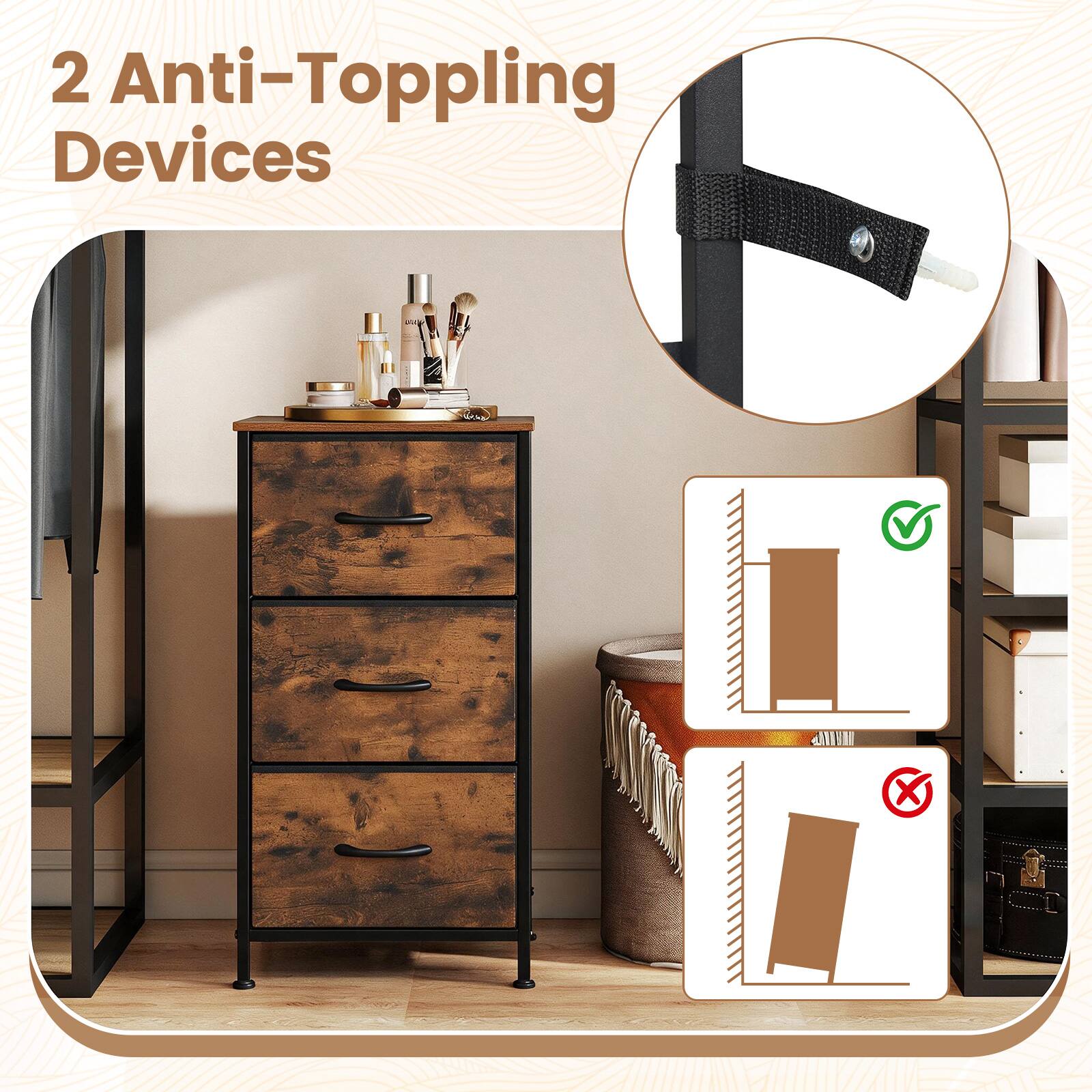 2 Anti-Toppling Devices