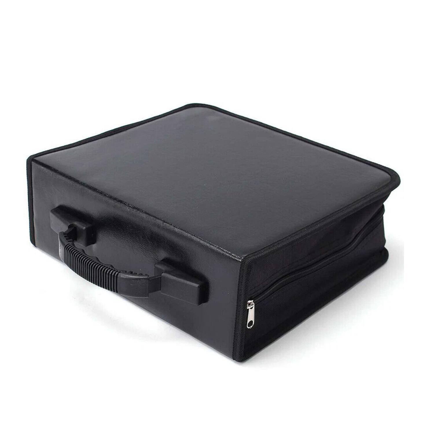 Left. Stock Preferred - 520 Disc CD/DVD Wallet Binder - Black.
