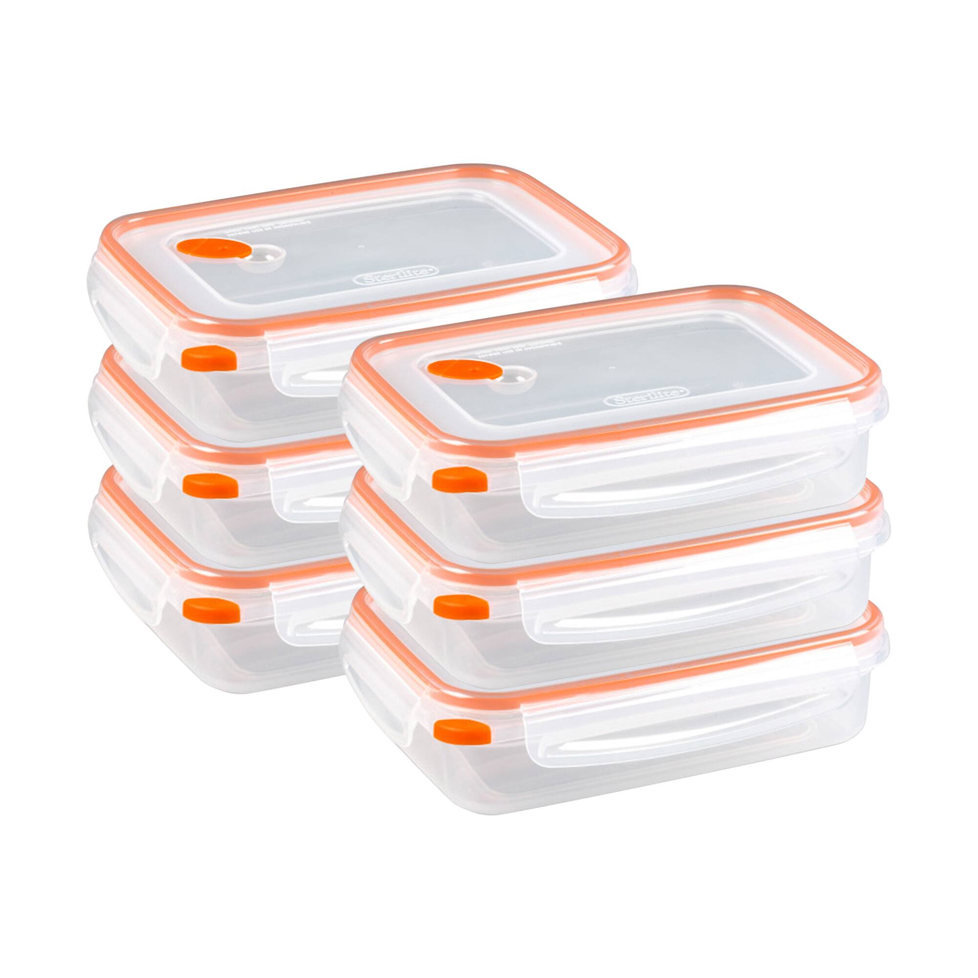 Sterilite - 03211106 Ultra-Seal 5.8 Cup Food Storage Container w/ Lid (6 PK) - Clear