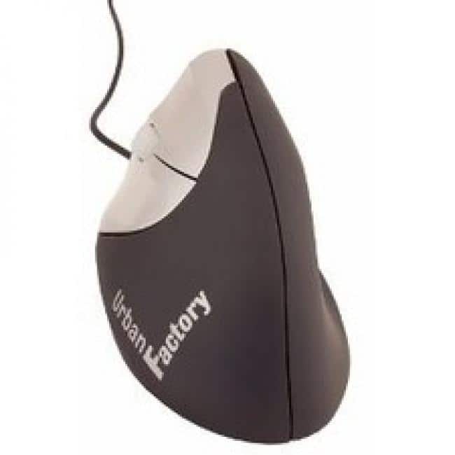 Urban Factory - Ergo Mouse - Optical - Cable - USB - 1600 dpi - Scroll Wheel - 3 Button(s) - Left-handed - Wired - Unknown