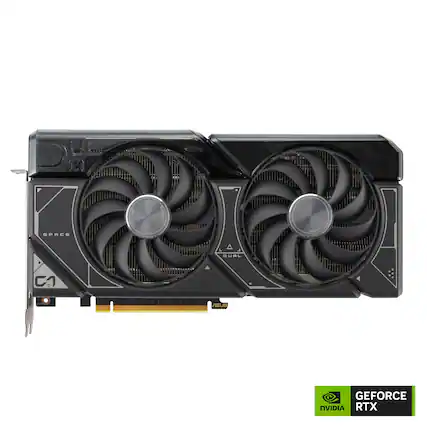 Front. ASUS - NVIDIA GeForce RTX 4070 Overclock 12GB GDDR6X PCI Express 4.0 Graphics Card - Black.