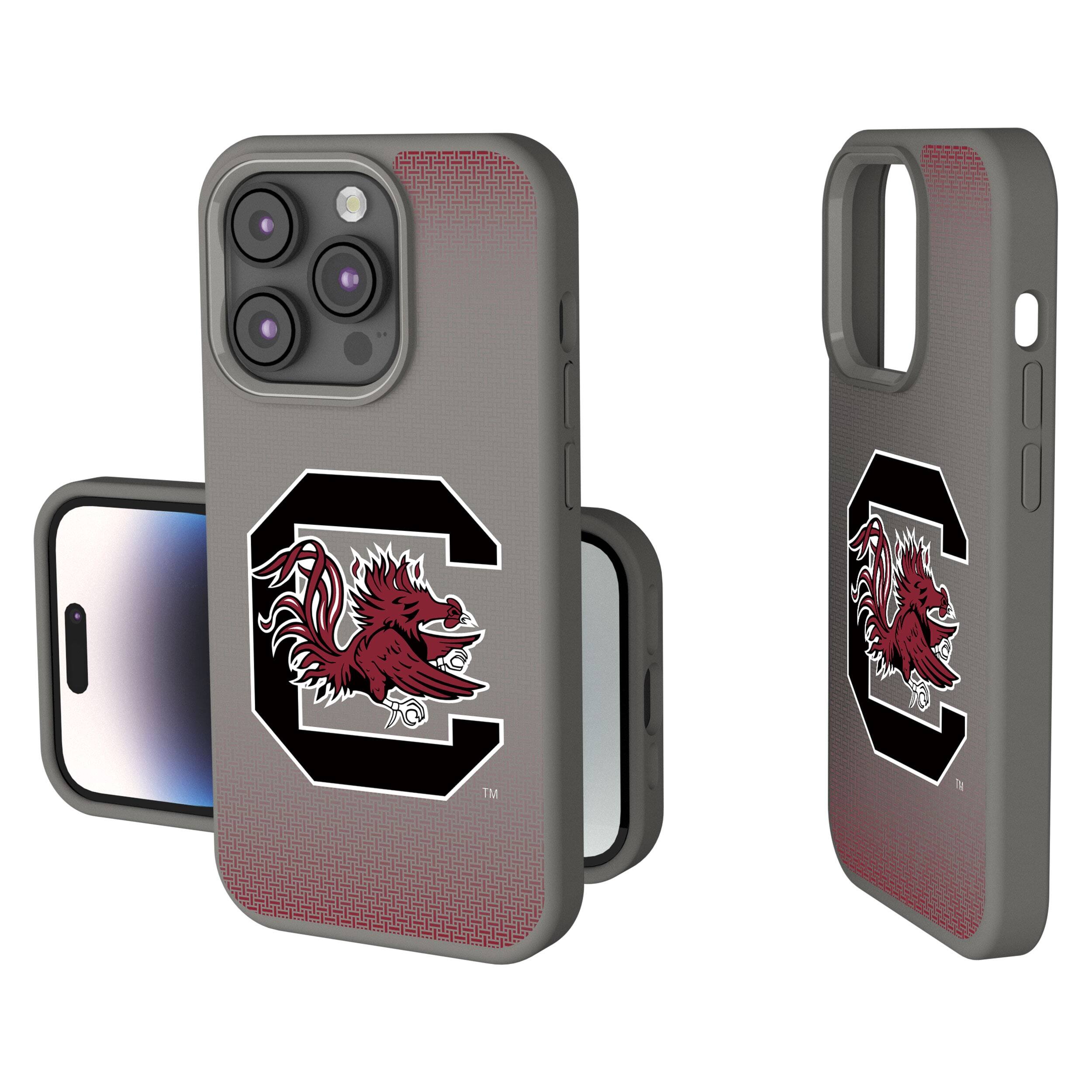Keyscaper - NCAA - South Carolina Gamecocks Linen Logo iPhone Soft Touch Case - 15 - Gray price history on PriceWatchPro