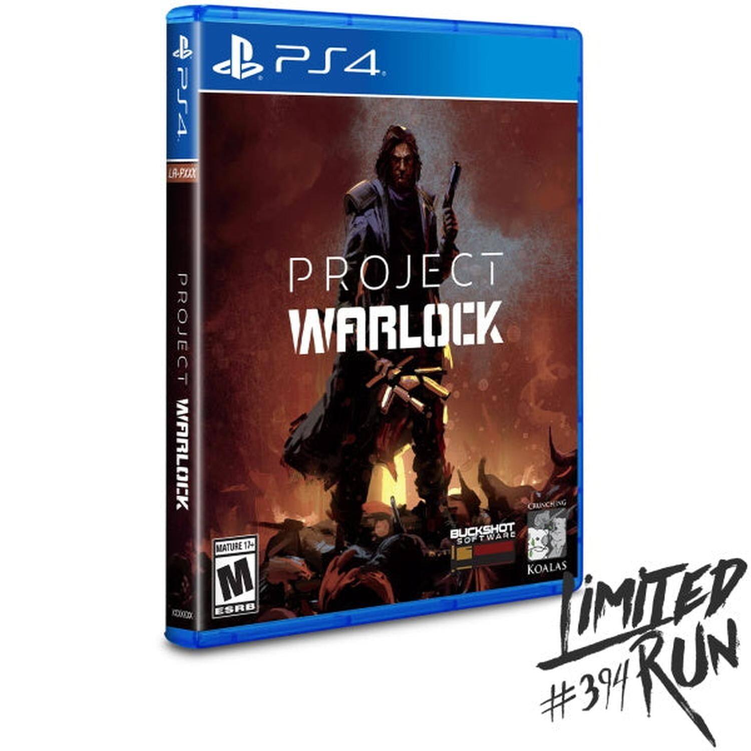 PS4 LA-FXXX  
PROJECT WARLOCK  
CRUNCHING BUCKSHOT SOFTWARE  
KOALAS  
MATURE 17+ ESRB  
LIMITED RUN #394