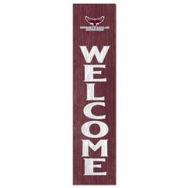 Jardine - Maryland Eastern Shore Hawks 12" x 48" Welcome Outdoor Leaner - Maroon