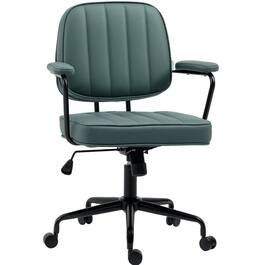 Forest'nSky - Retro Style Office Chair, Adjustable Home & Office Desk Chair with Comfortable Seating - Green