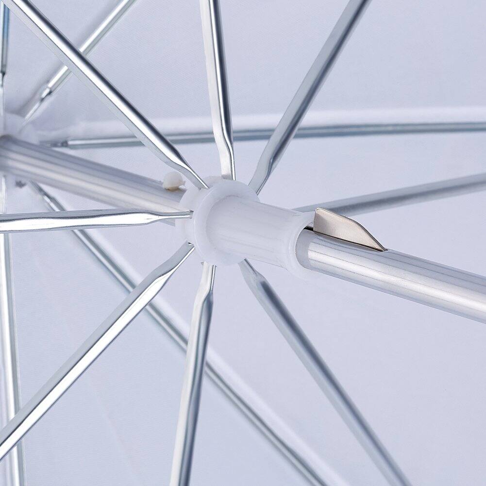 Left. Neewer - 33" White Translucent Reflector Umbrella for Studio Flash, Professional.