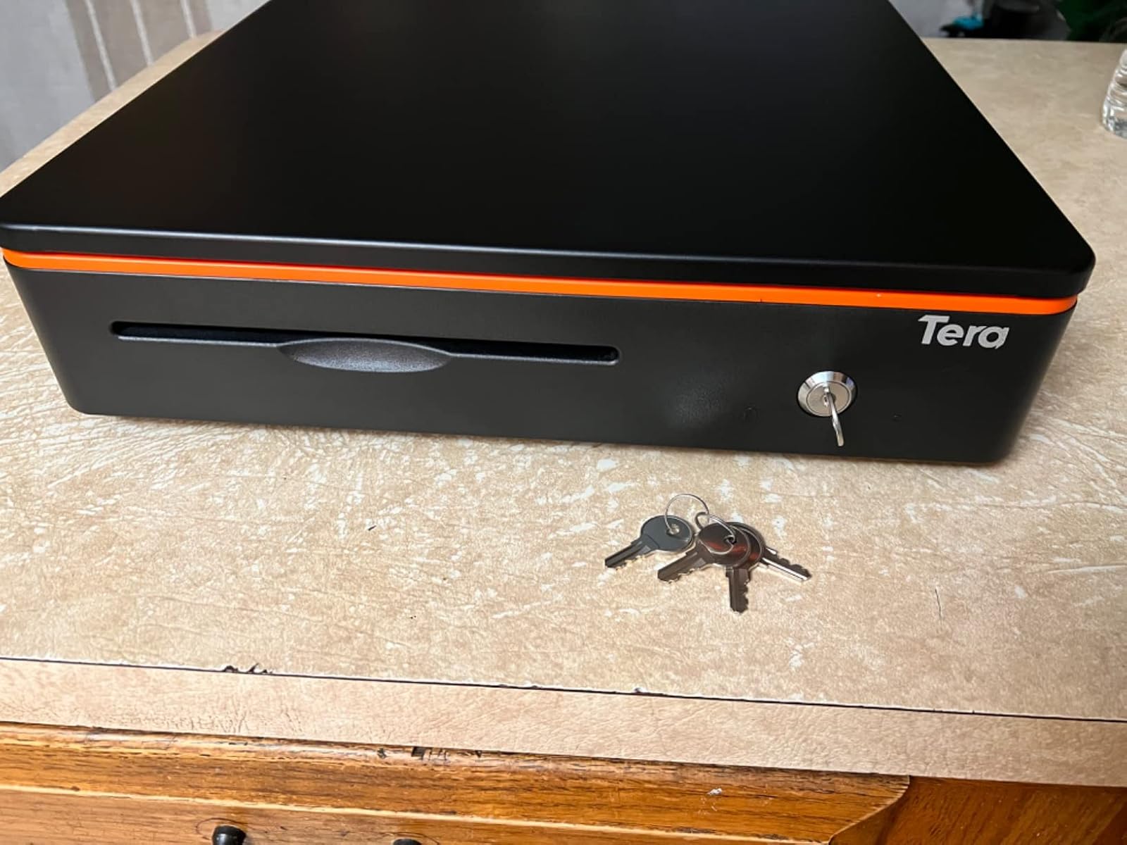 Alt View 4. Tera - Tera 405R 16" 24V RJ12 Cash Register Drawer 5 Bill 8 Coin for POS System Removable Cash Tray for Retail Small Business.