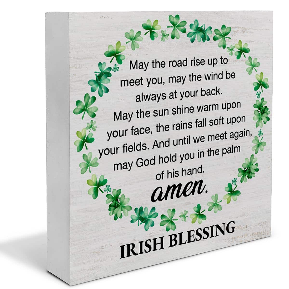 Paradigms Interiors - Christmas Bathroom Decorations - Funny Decor He Sees You When You're Pooping Wooden Sign Home For Desk Tabl - Irish