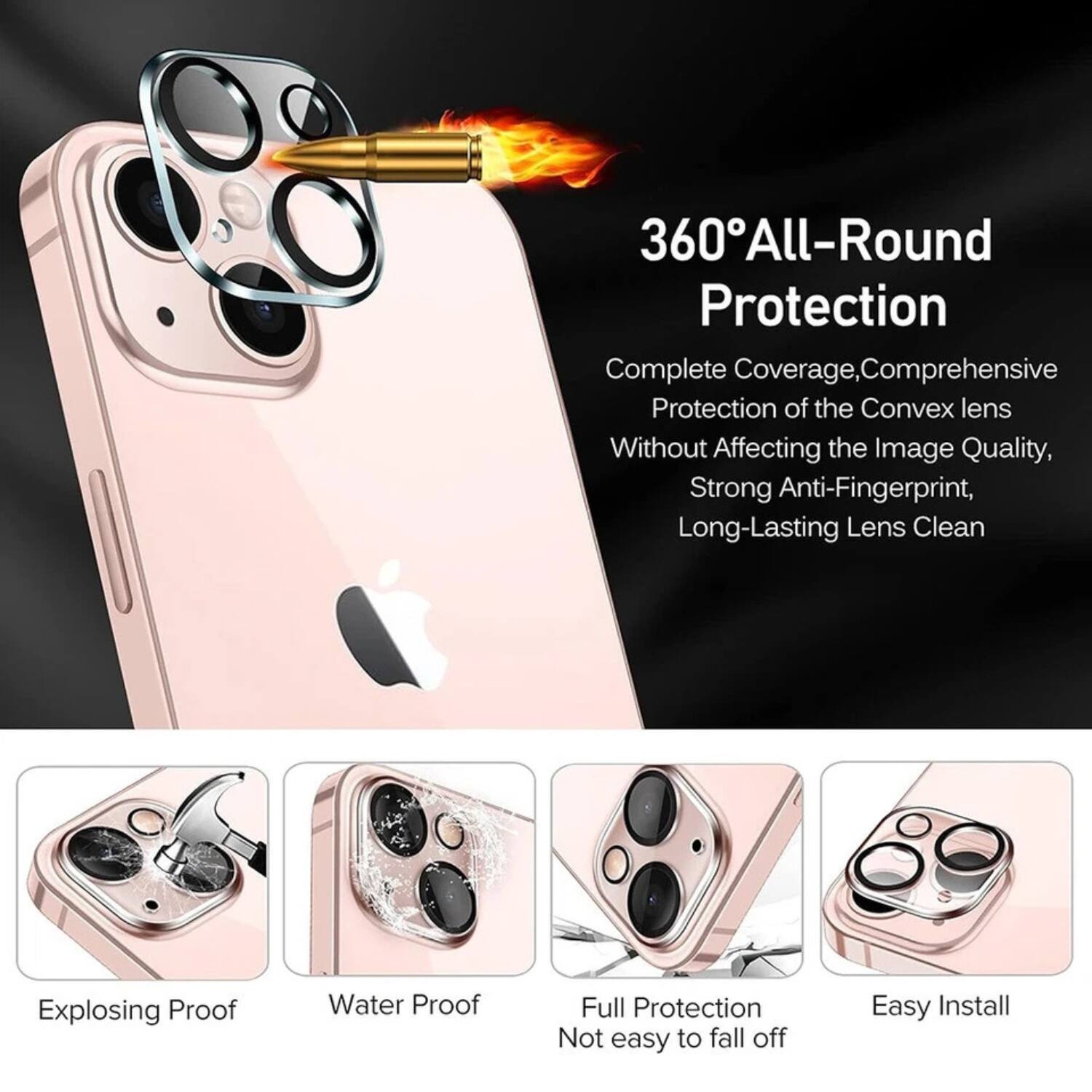 360° All-Round Protection

Complete Coverage, Comprehensive Protection of the Convex lens Without Affecting the Image Quality, Strong Anti-Fingerprint, Long-Lasting Lens Clean

Explosive Proof
Water Proof
Full Protection Not easy to fall off
Easy Install