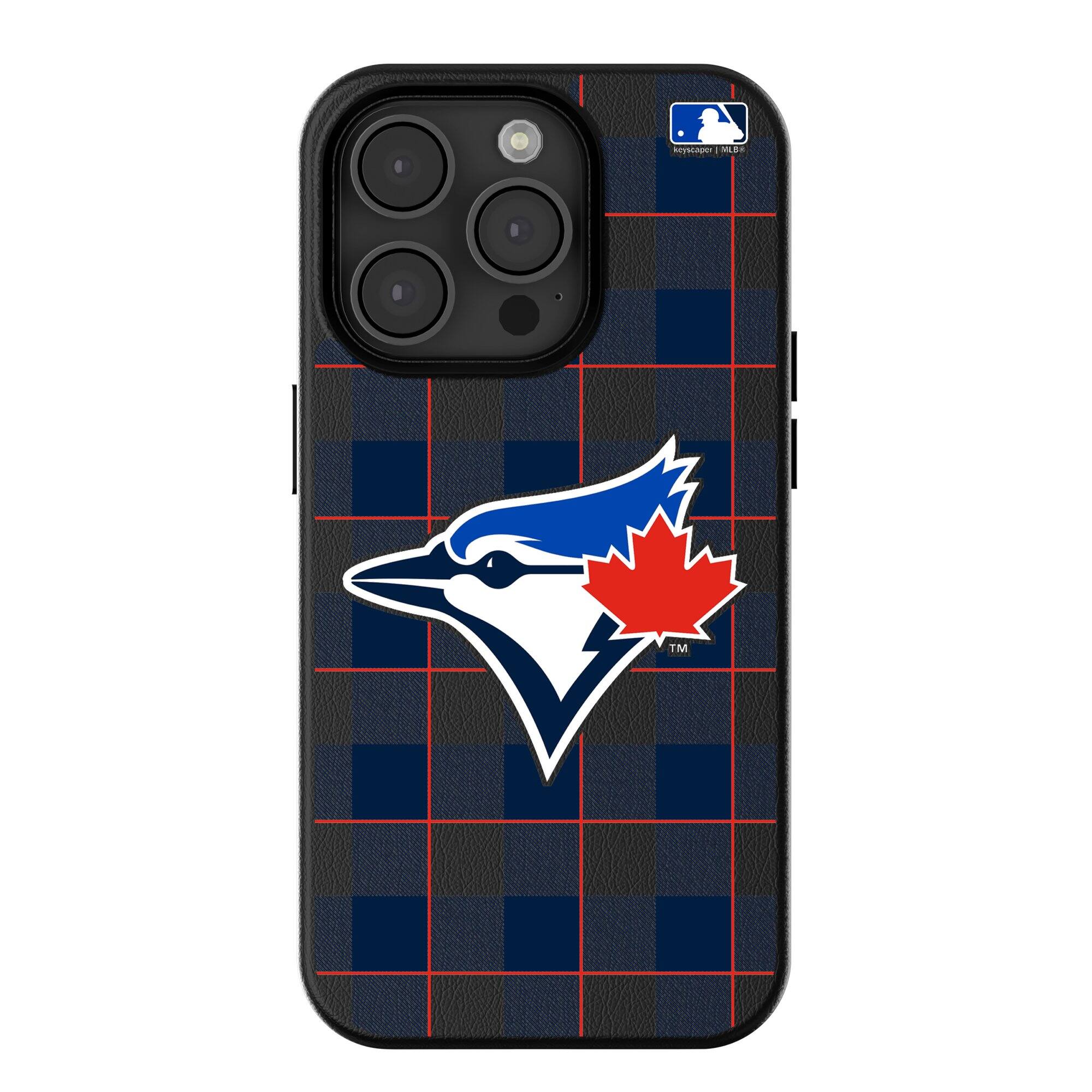 Keyscaper - MLB - Toronto Blue Jays Plaid Magnetic Bump iPhone Case - 15 Pro Max - Black price history on PriceWatchPro