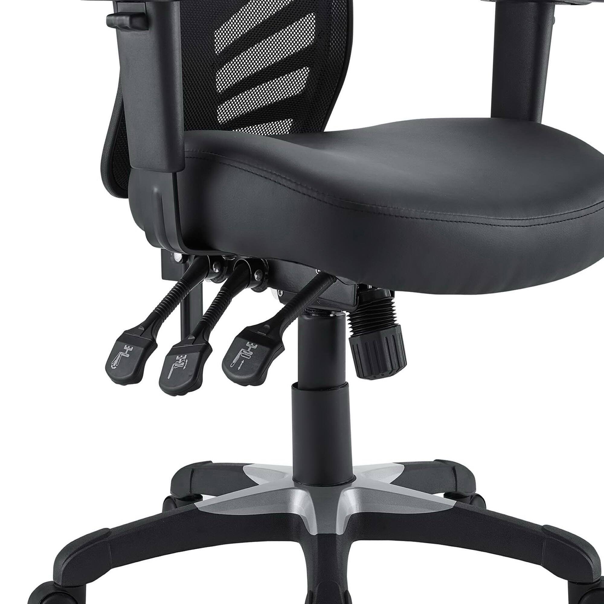Alt View 1. Modway - Articulate Vinyl Office Chair by Modway - Black.