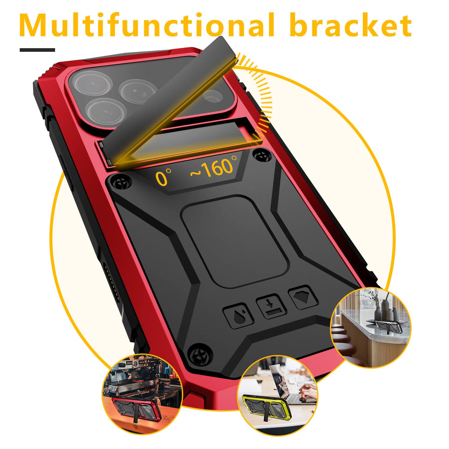 Multifunctional bracket

0° ~160°