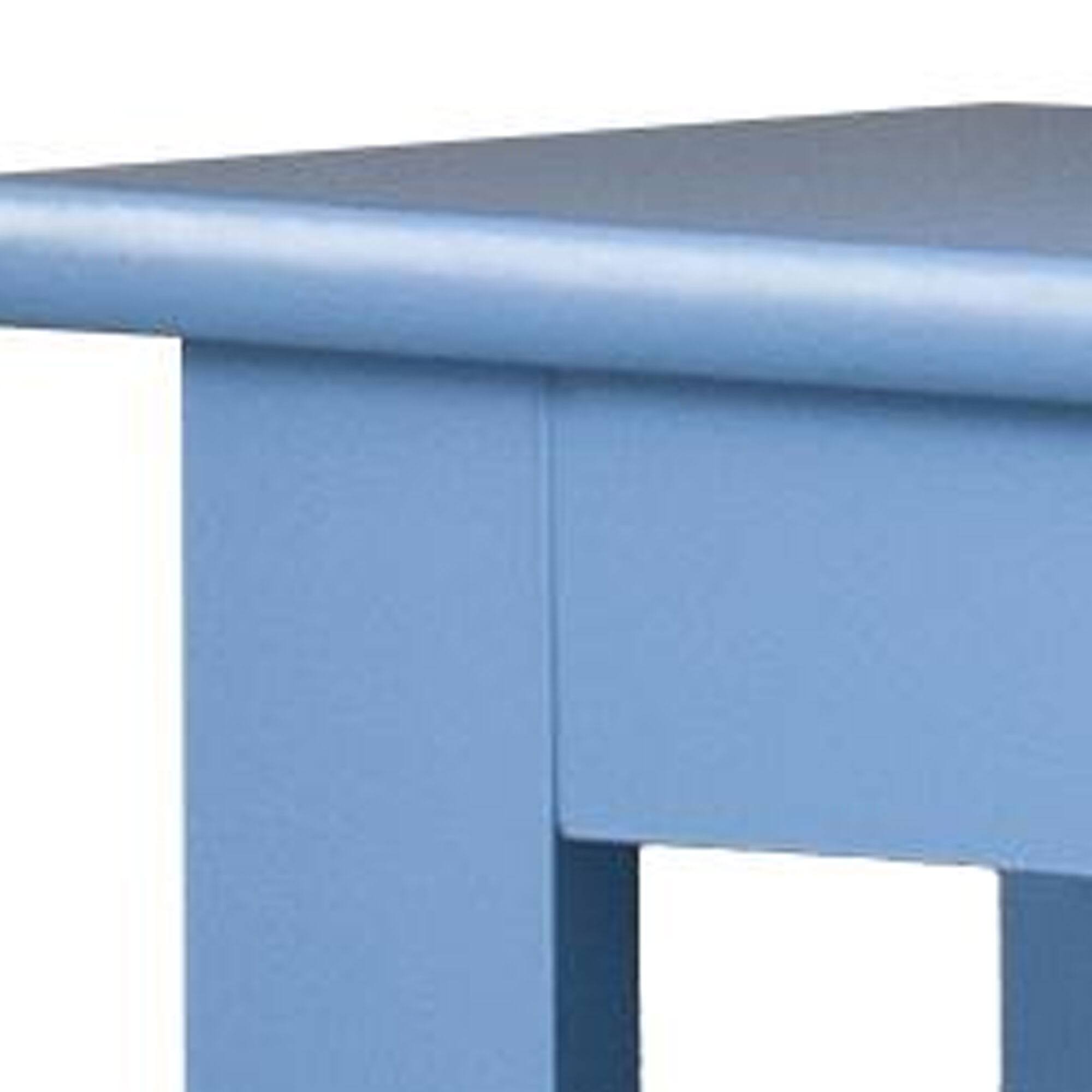 Back. Kings Brand Furniture - Kings Brand Furniture Entryway Table - Narrow Console Table - Console Table with Storage - Bright Blue.