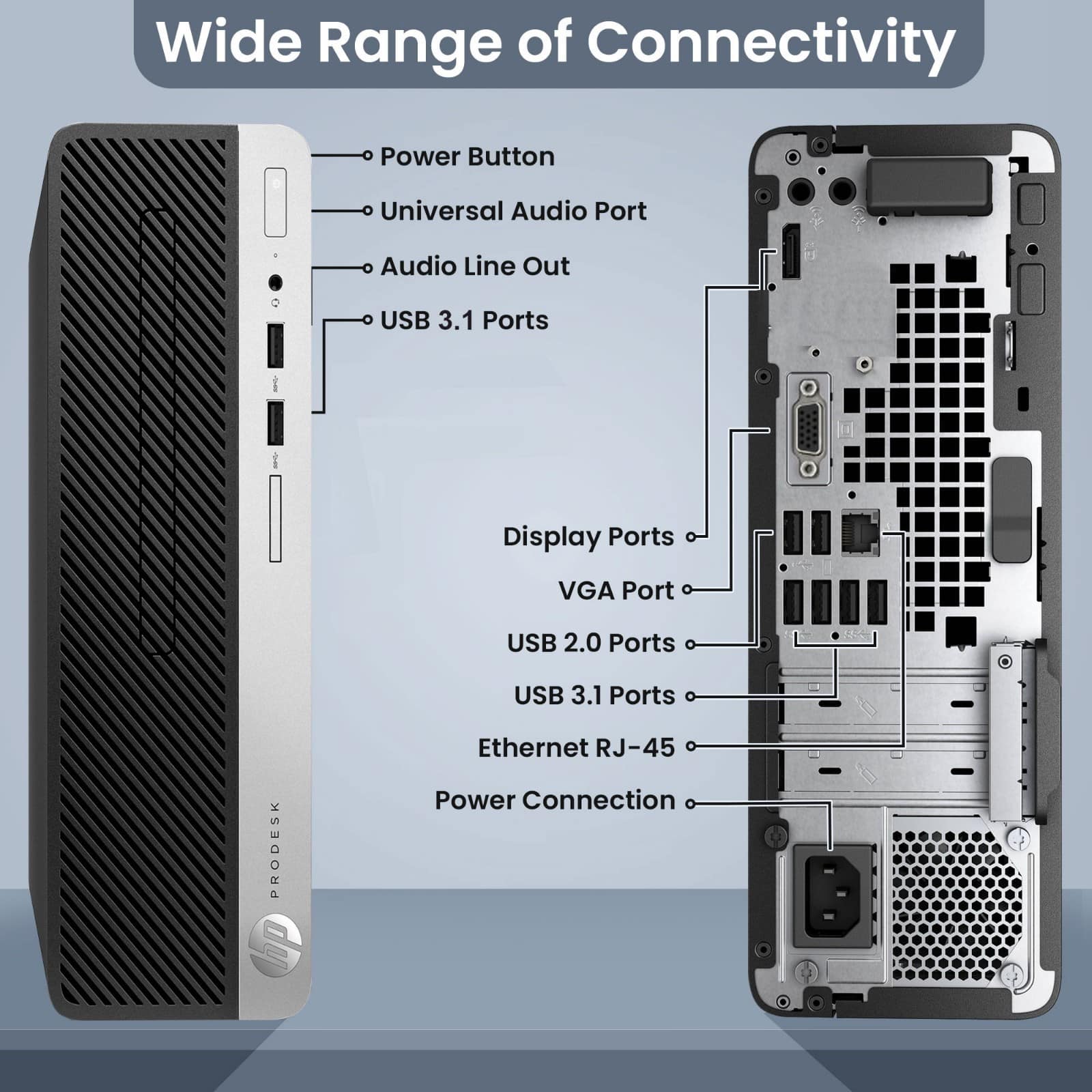 HP Refurbished Excellent ProDesk 400 G5 SFF Desktop PC | Intel i5